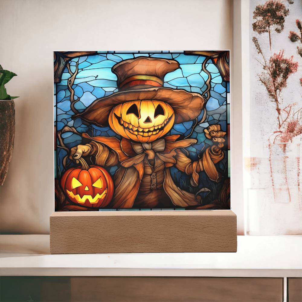 Halloween Pumpkin Stained Glass | Acrylic