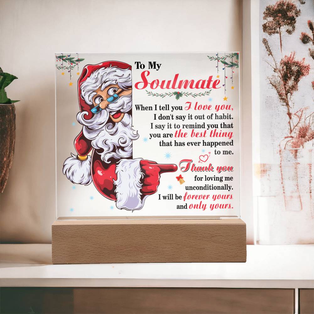 Soulmate Forever Yours Santa | Acrylic