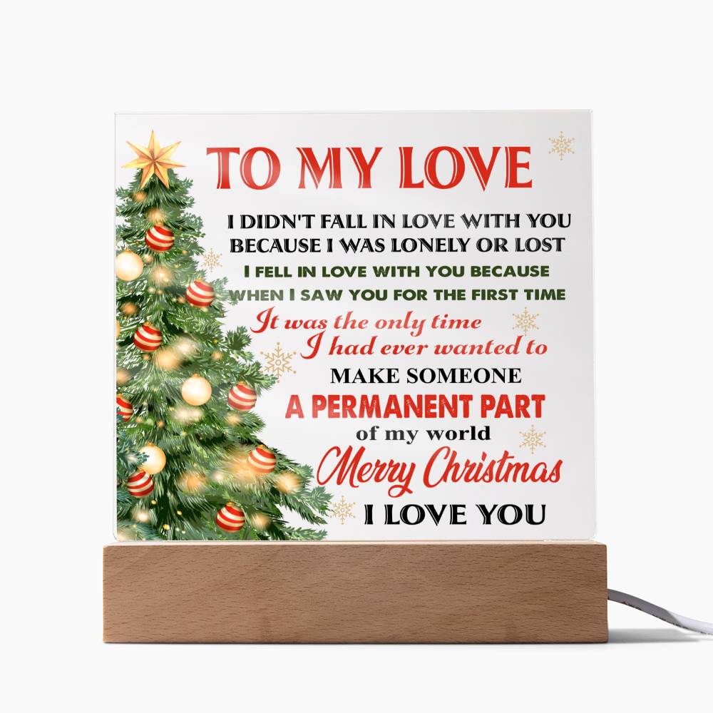 My Love Christmas | Acrylic