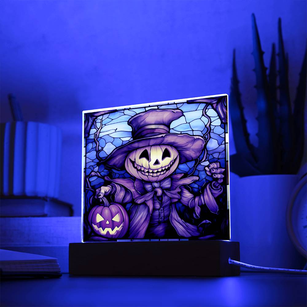 Halloween Pumpkin Stained Glass | Acrylic