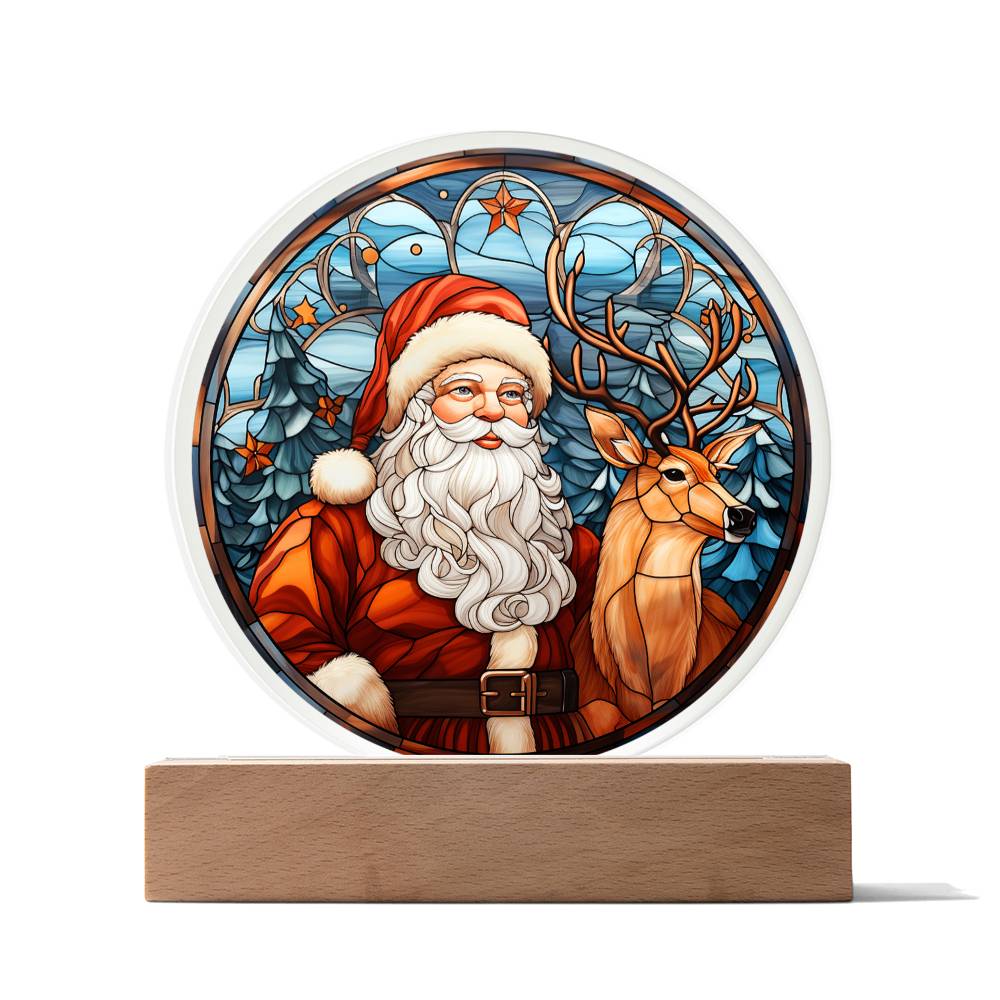 Santa & Reindeer | Acrylic