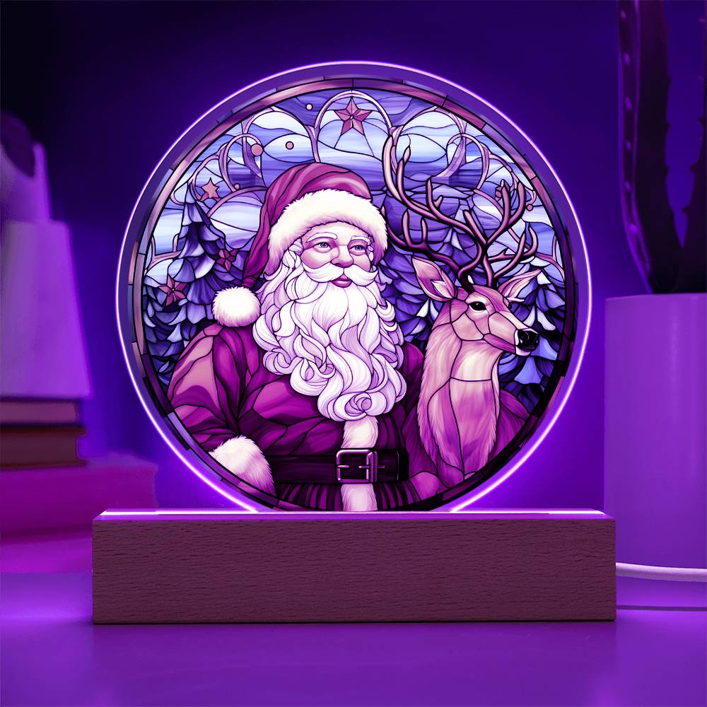 Santa & Reindeer | Acrylic