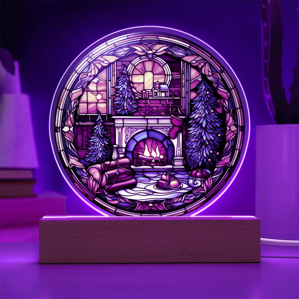 Christmas Fireplace | Acrylic