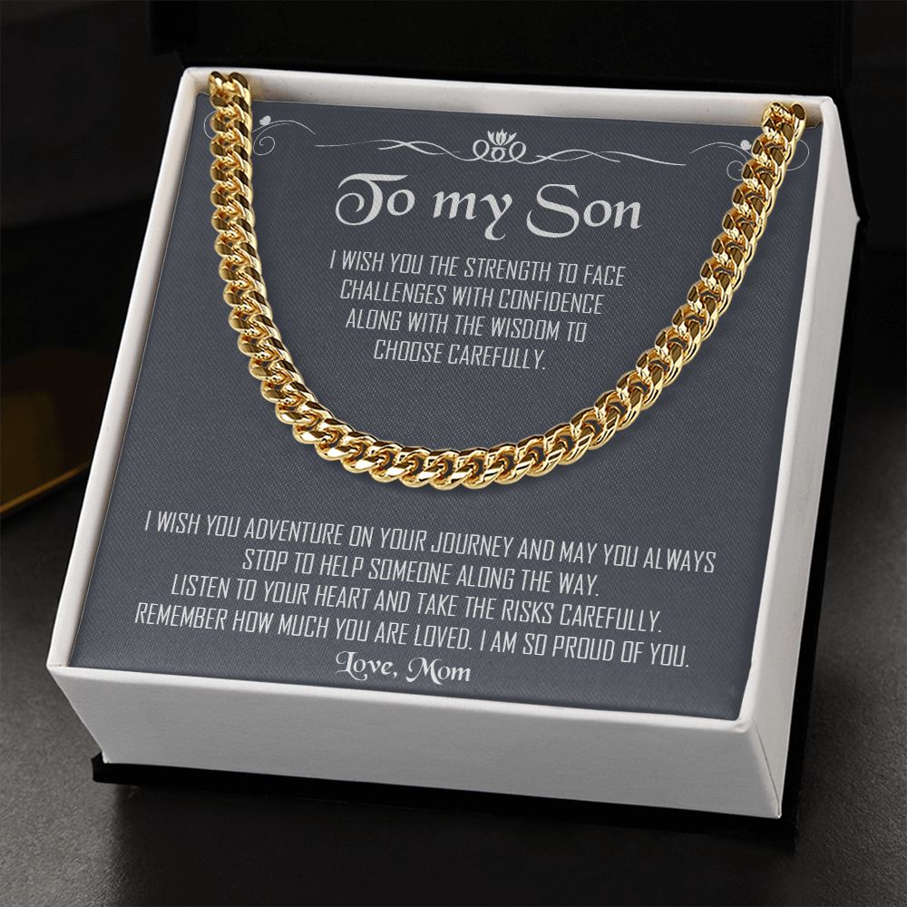 My Son| Proud of You - Cuban Link Chain