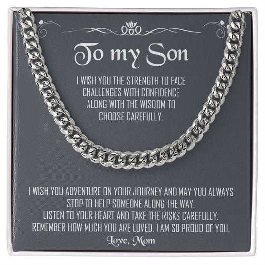 My Son| Proud of You - Cuban Link Chain