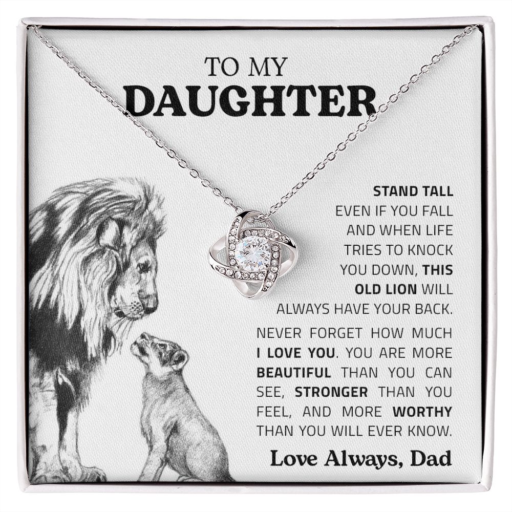 My Daughter | Stand Tall - Love Knot Necklace