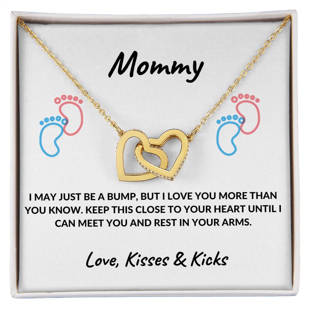 New Mom | Interlocking Heart Necklace