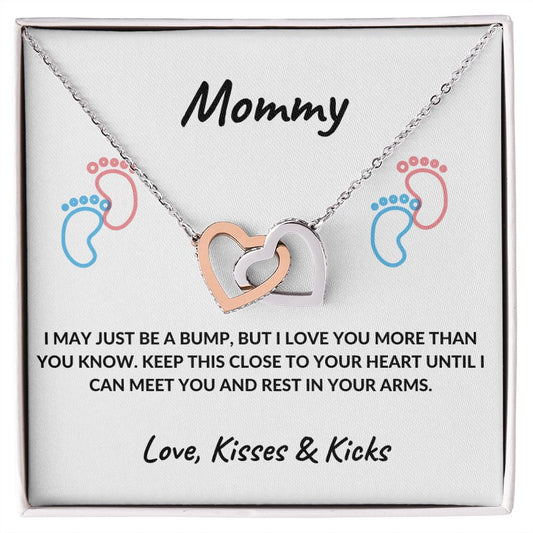 New Mom | Interlocking Heart Necklace
